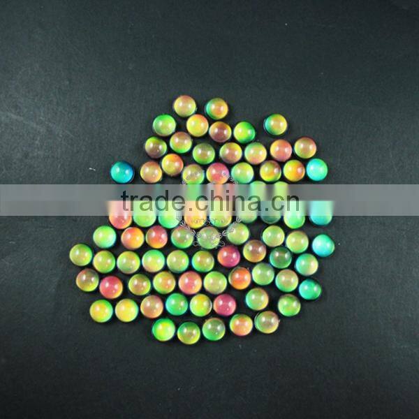 10mm color change round mood cabochon for DIY mood rings,charms supplies fingdings 4110120