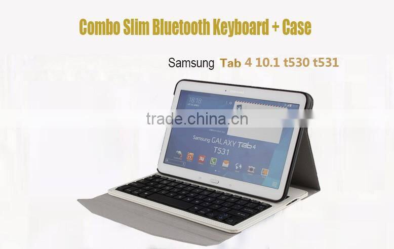 Bee ant pattern all-in-one bluetooth keyboard for Samsung TAB4 10.1inch T530/T531-SA207F