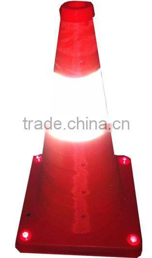 led collapsible traffic cone ,led safety cone ,rechargeable led cone