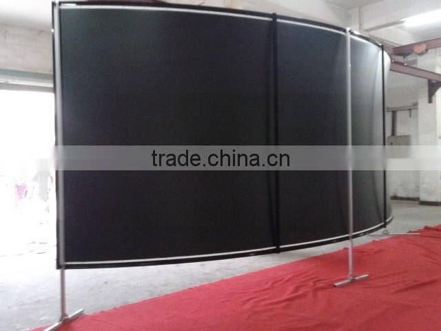 2016 curved screen fixed frame projector screen