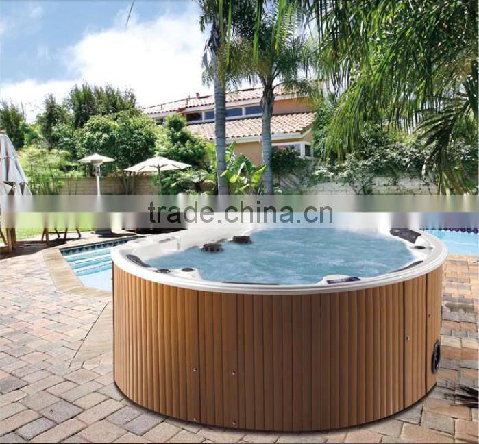 5 People Wholesale Promotonal Free Enjoy Outdoor Semi-circle Spa With LED Lights