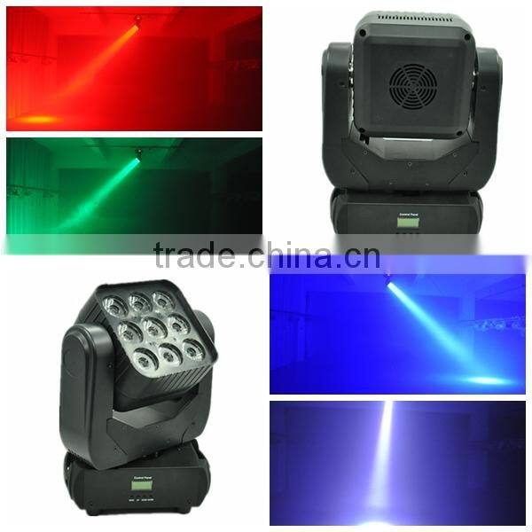 9*12W RGBW Matrix led moving head rgbw wash light