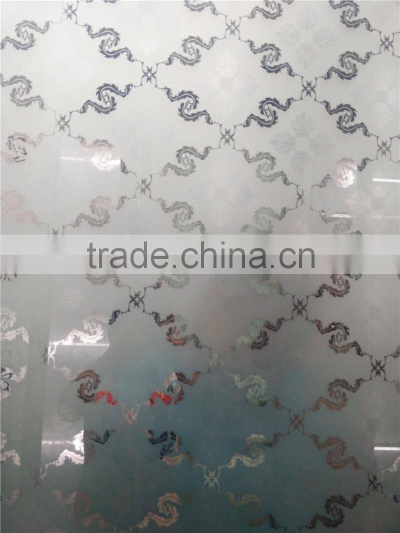 biggest art glass factories in china 4mm shower Art Glass