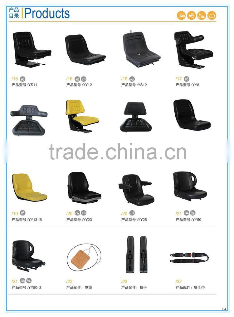 China factory price deluxe forklift spare parts toyota forklift driver seat for forklift YY50-2