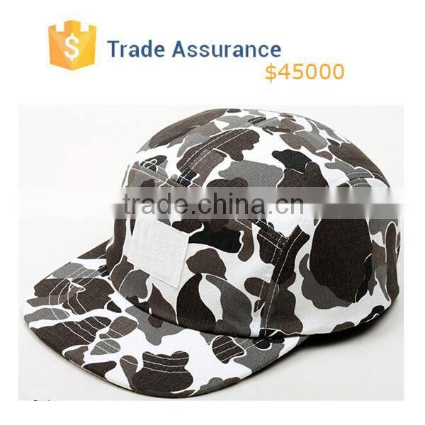 5 Panel Hat Wholesale Hats Caps Camo Design 5 Panel Cap Street Fashion Cool Flat Brim Hat