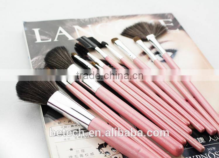 Betech 12pcs private label cosmetics makeup brush set