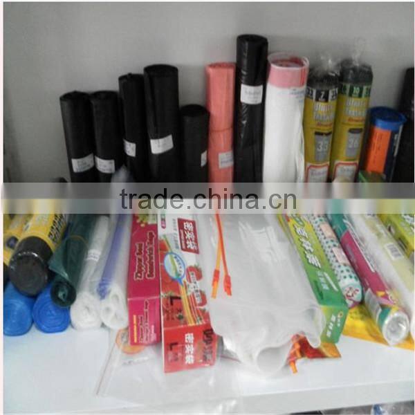 Black Color HDPE Plastic Garbage Bag on roll