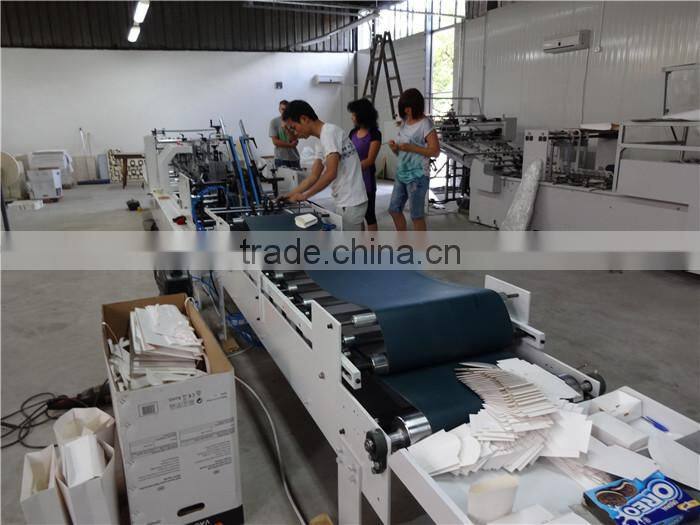 big capacity paper box folding machine, corrugated box folding gluing machine
