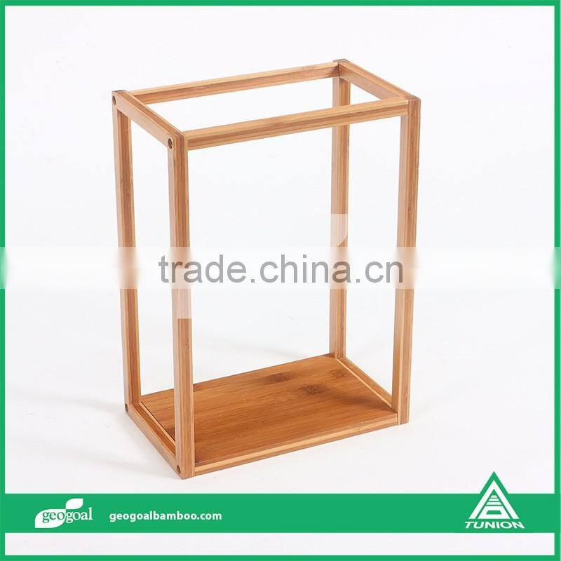 Eco-friendly bamboo wall mount cube for living room