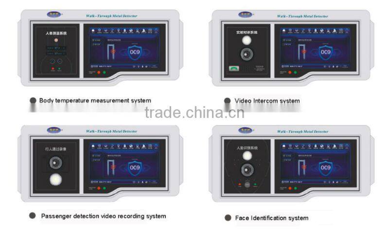 Foldable Portable walk through metal detector security door frame metal detector