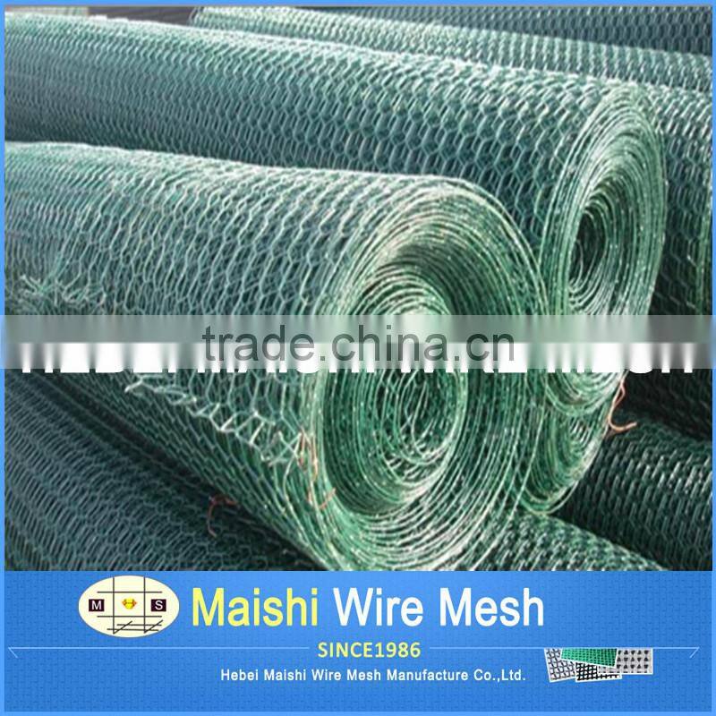 HOT SALE ! PVC Coated Galvanized hexagonal wire netting with ISO9001 systerm