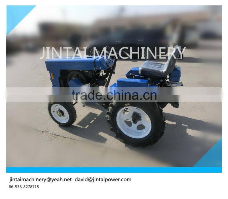 Small tractor 10HP 4X2 farm tractor, with plough and trailer