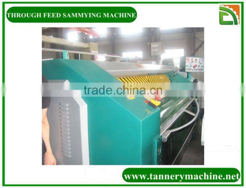 cow cattle buffalo 3 roller continues through feed leather sammying machine