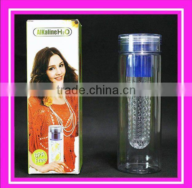 2014 newest water bottle with fruit infuser & fruit infuse bottle