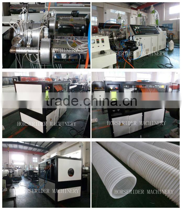 pvc double-color corrugated pipe making machine/pvc corrugated tube machinery/pvc electric corrugated pipe extrusion line