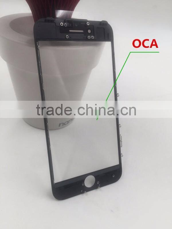 LCD repair parts Cold press frame for iphone 7 with front glass OCA optical adhesive tape film