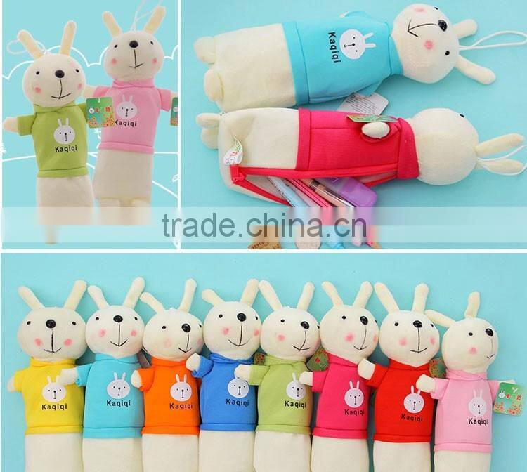 Wholesale Korean School Promotional Gift Customized Plush Pencil Case