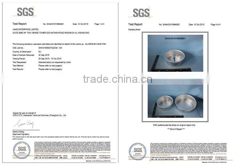 Anodized Aluminum round cheese cake pan