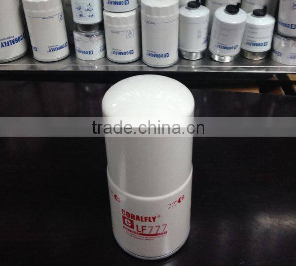 ISO TUV TS16949 LF777 lube filter excavator oil filter