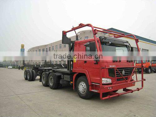 High efficiency and Benefit HOWO log carrier truck