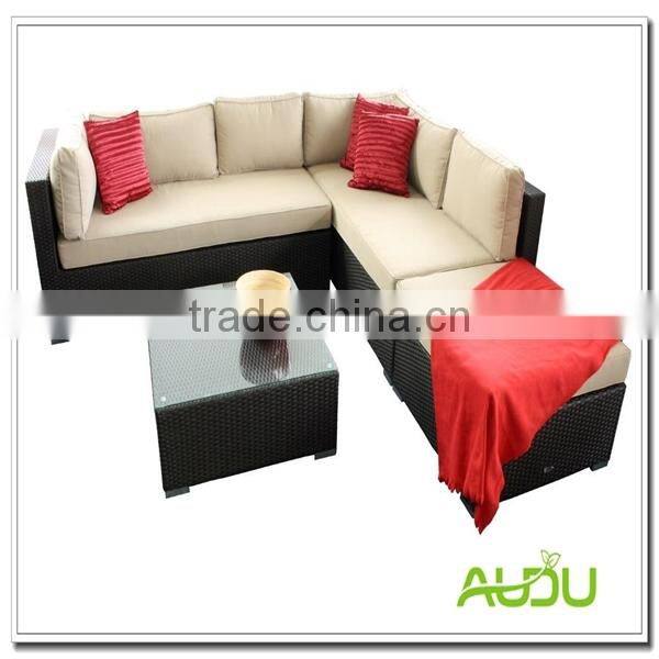 Audu Royalcraft Wentworth Rattan Companion Seat with Footstools