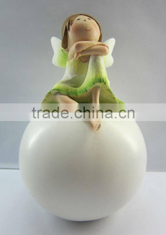 Colorful resin angel sculptures for sale