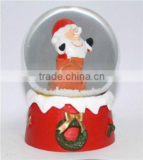 Electric snow globe santa claus