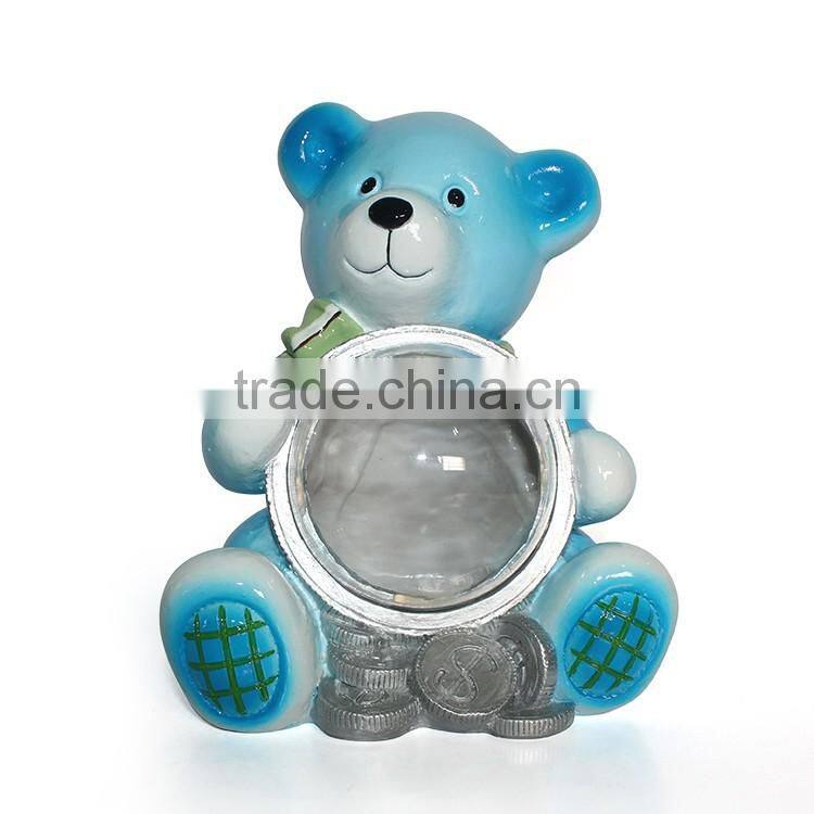 Cute polyresin bear shaped money box