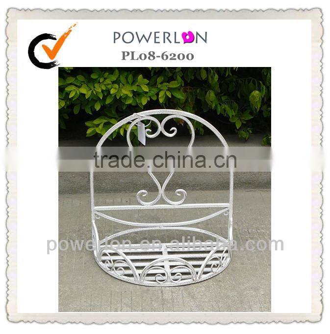 Antique decorative metal wall shelf