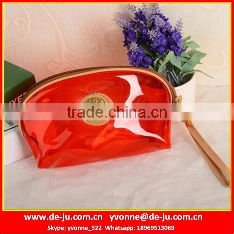 Red Makeup Bag With Custom Logo