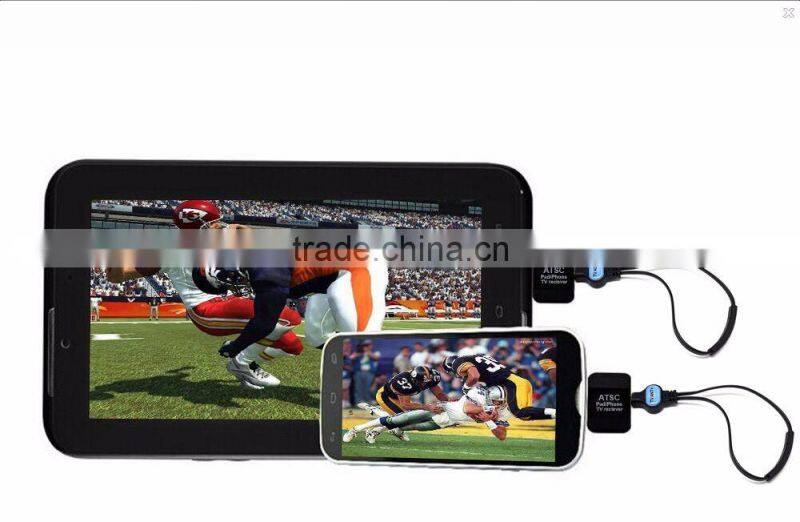 Auto Mobile Portable Android 2 mhz DVB-T2s DVBT T2 Smart Micro USB Digital TV Tuner Mini Box Receiver For Android Pad Bus