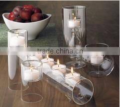Christmas Home Decoration Glass Candle Holder, Family Glass Candlestick