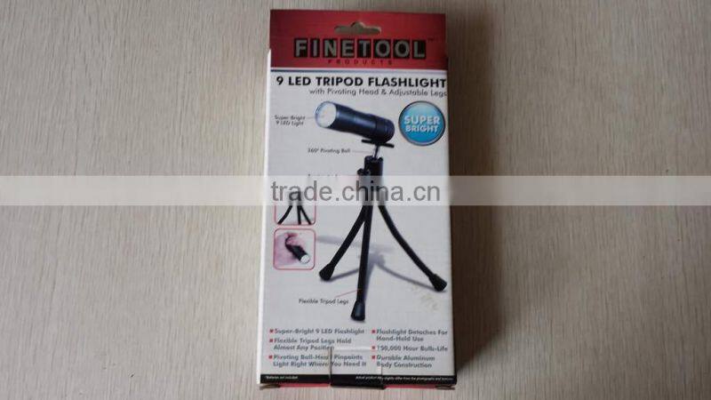 9 LED TRIPOD FLASHLIGHT , TRIPOD FLASHLIGHT