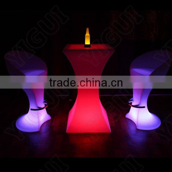 2016 Wholesale led bar stool high chair plastic bar stool for club