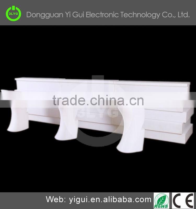 2017 hot sale PE plastic led illuminated furniture table