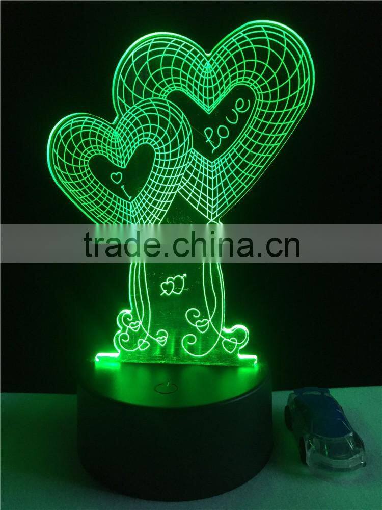 Alibaba com 5mm thick 3D acrylic Mood lamp 3D LED night light