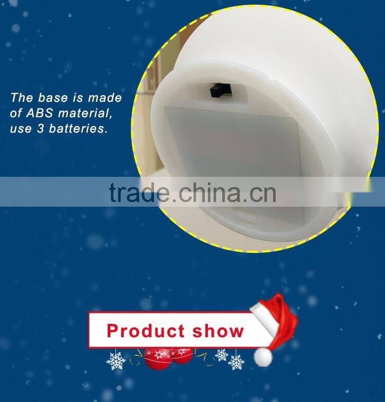 christmas gift battery powered led color changing table lamp