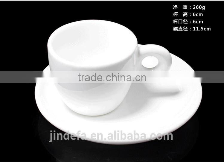 round small size popular espresso ceramic coffee cup and saucer for hotel