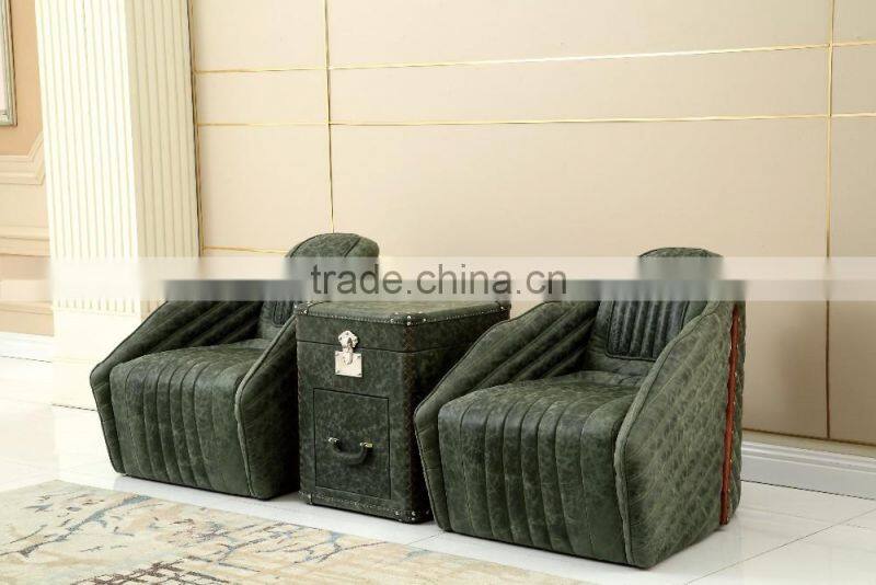 2016 luxury stainless steel leisur sofa for whole sale C698#