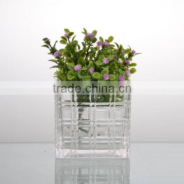 newest houshold type machine made the double groove square vase