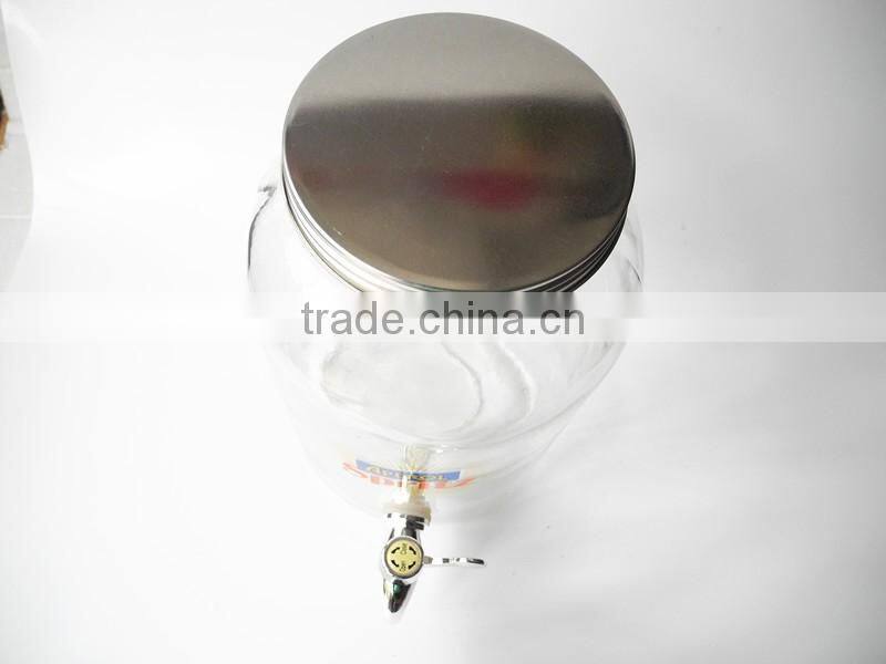 Nice Glass Orange Juice Dispenser Big Drinking 32 oz Storage Mason Jar