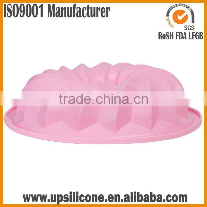 BPA Free Food Grade Silicone Fluted Mold Bunt Pan- silicone cake mould toast microwave oven bakeware Mold Bundt Cake Pan Bread