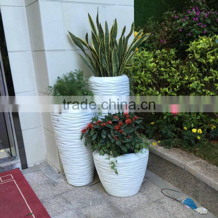 Fiberglass flower pots