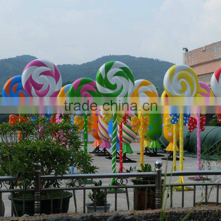 Outdoor or indoor FRP lolly decoration