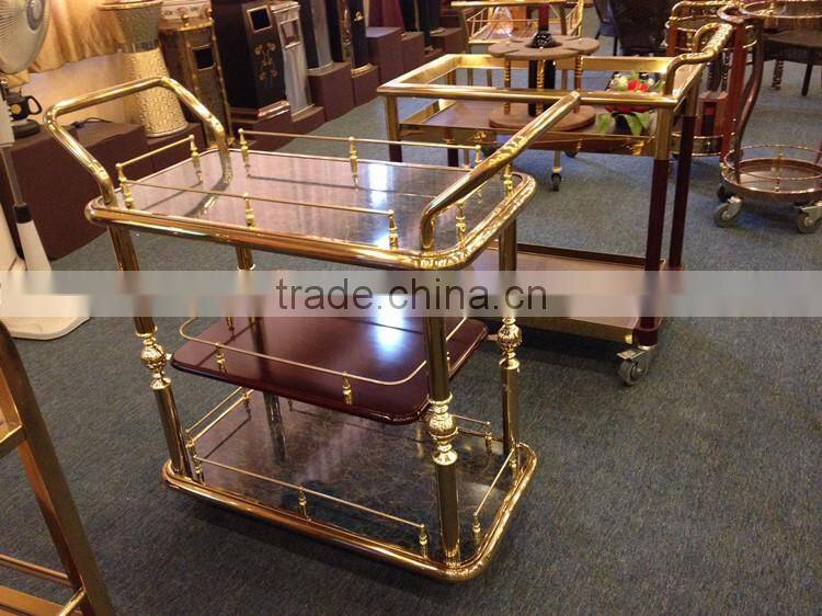 Classical liquor service cart wine trolley for hotel C-31