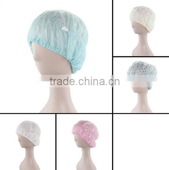 terylen waterproof double-deck headband shower caps for women /Makeup cap