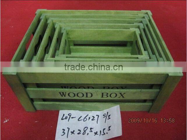 wholesale customized colorful antique wooden crate