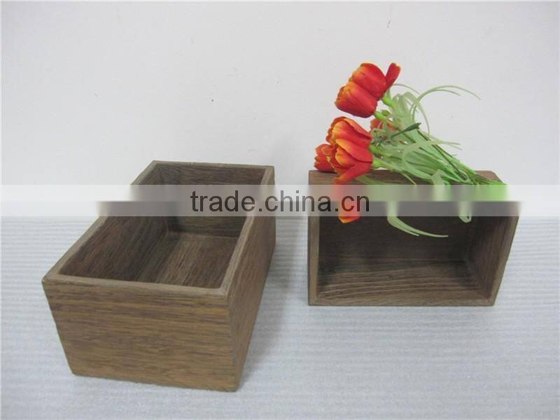 Flower box wood planter boxes
