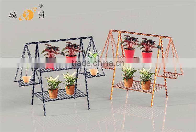 2017 new design different types garden plant iron flower pot stand