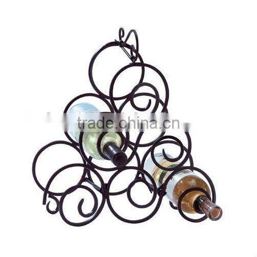 Metal wine rack, 6 bottle shape round wine holder
